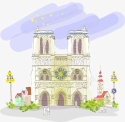 法国第戎大教堂圣母大教堂高清图片