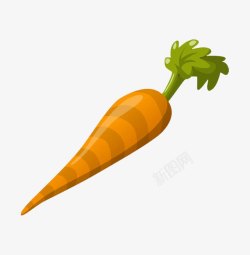 卡通蔬菜胡萝卜每日必需维生素素材