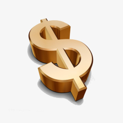 创意美金金属符号高清图片