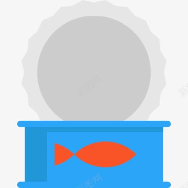 海底的生物金枪鱼图标图标