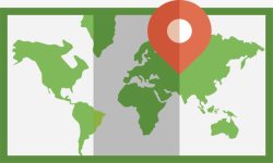 绿色世界旅游地图矢量图素材