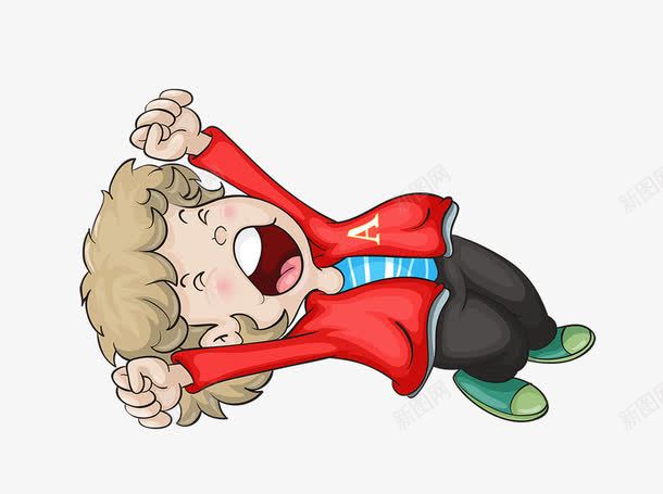 卡通笑躺的男孩矢量图eps免抠素材_88icon https://88icon.com 儿童画 卡通手绘 男孩 笑 躺下 矢量图