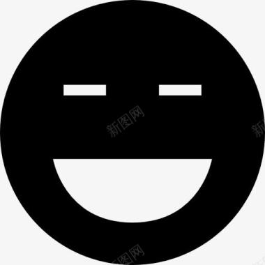 黑五素材笑的脸黑的表情图标图标