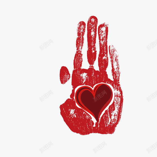 红色带爱心的血腥水墨化并拢手印矢量图ai免抠素材_88icon https://88icon.com 卡通 并拢 手印 手印墙 手绘 掌印 爱心 红色 红色带爱心的血腥水墨化并拢手印墙矢量免费下载 血腥 矢量图