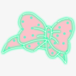 粉色发绿光蝴蝶素材