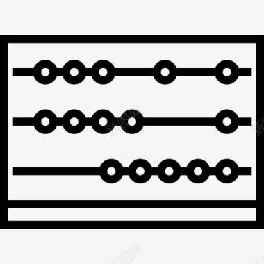 滑冰的孩子算盘图标图标