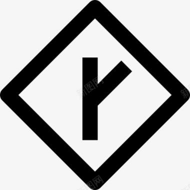 道路图标Y的交叉口信号图标图标