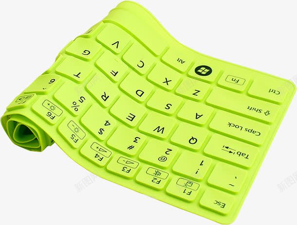 绿色清新键盘垫子png免抠素材_88icon https://88icon.com 垫子 清新 绿色 键盘