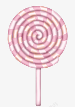 粉色系卷成螺旋形的棒棒糖素材