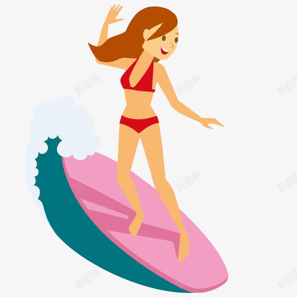 站在滑板上冲浪的女孩png免抠素材_88icon https://88icon.com 冲浪 女孩 滑板