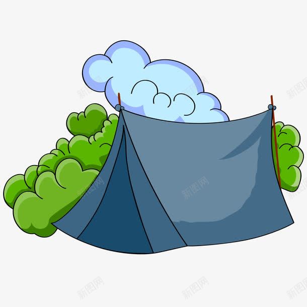 卡通野营帐篷风景png免抠素材_88icon https://88icon.com 卡通 帐篷 手绘 植物 绿色 野营 风景