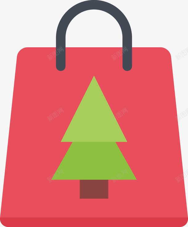 红色圣诞节购物袋png免抠素材_88icon https://88icon.com 圣诞礼物 圣诞节 圣诞装饰 矢量圣诞节 购物 购物袋