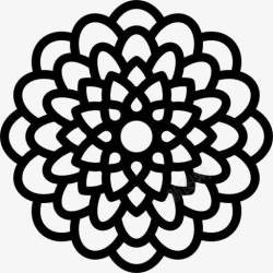 大丽花花大丽花图标高清图片