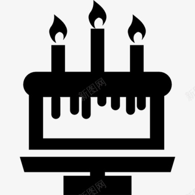 生日蛋糕图标图标