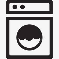 洗衣店机洗洗衣机洗涤设施概要素材