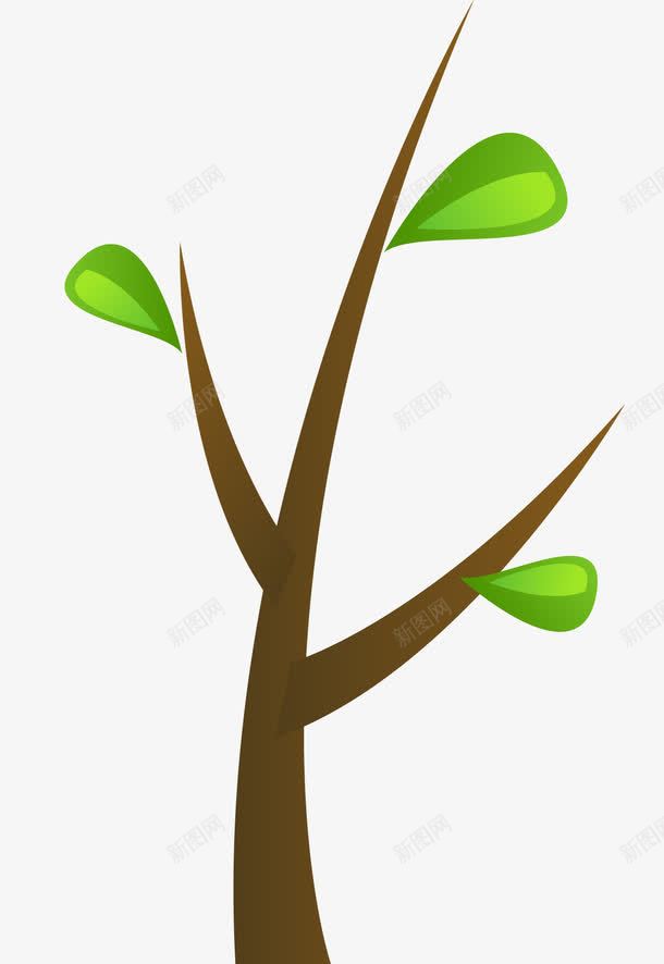 绿色的小树png免抠素材_88icon https://88icon.com PNG图形 PNG装饰 卡通 小树 绿色 装饰