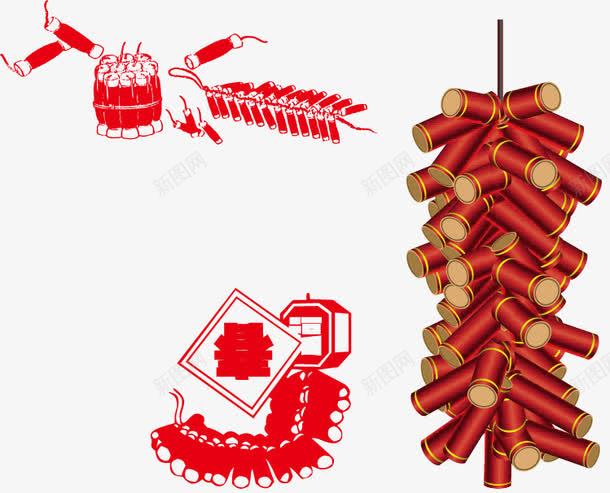 金边红色炮竹png免抠素材_88icon https://88icon.com 新年装饰 海报素材 炮竹 红色