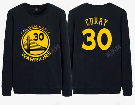 CURRY30号薄款卫衣png免抠素材_88icon https://88icon.com 产品实物 时尚 黑色上衣