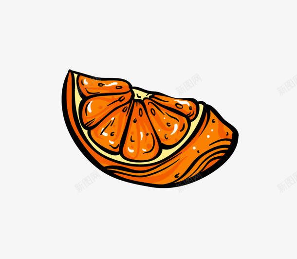 线条水果橘子png免抠素材_88icon https://88icon.com 橘子 水果 线条 维生素 营养 补充