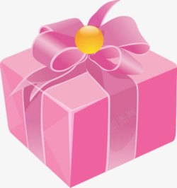 粉色卡通礼物盒素材