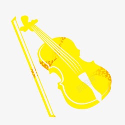 单色小提琴元素效果素材