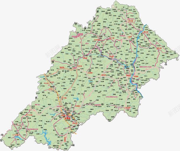 广东省梅州地图png免抠素材_88icon https://88icon.com 地图 广东地图 广东省 省市