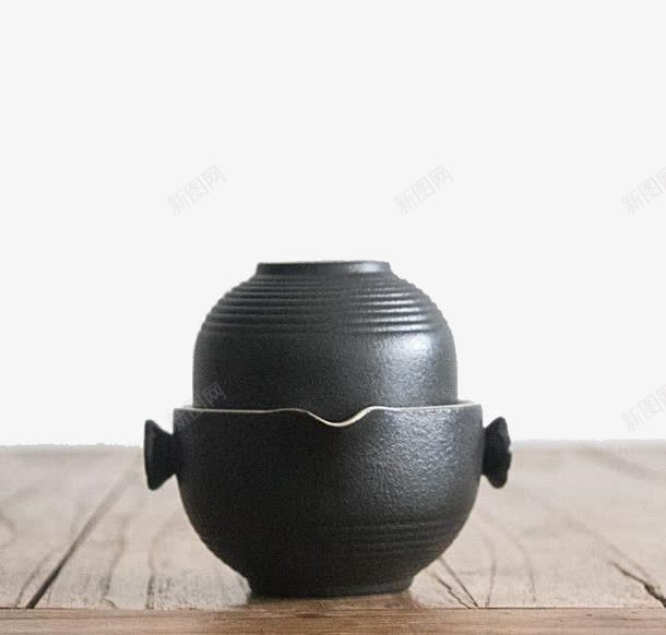 禅风黑陶功夫茶具png免抠素材_88icon https://88icon.com 产品实物 功夫茶具 日用百货 禅风黑陶快客杯
