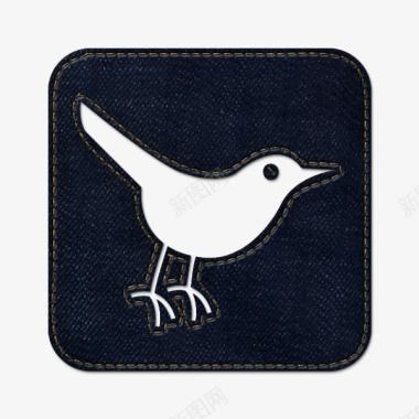 牛仔琼社会推特鸟广场动物社会网图标图标