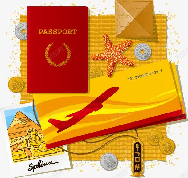 签证机票png免抠素材_88icon https://88icon.com 旅游 旅行 机票 签证
