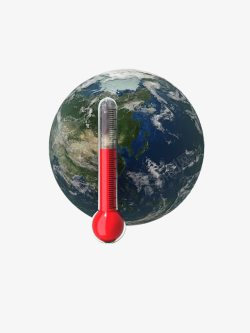 地球温度计素材
