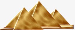 金色古埃及金字塔素材