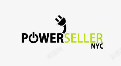 绿色背背景powerseller图标图标