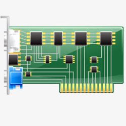 VGA显示卡图形图形卡硬件VGA视频图标高清图片