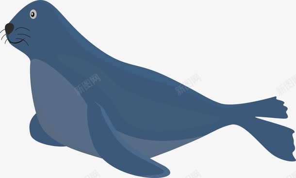 聪明的海豹png免抠素材_88icon https://88icon.com 可爱海豹 海洋生物 海豹 矢量png 蓝色海豹 表演节目