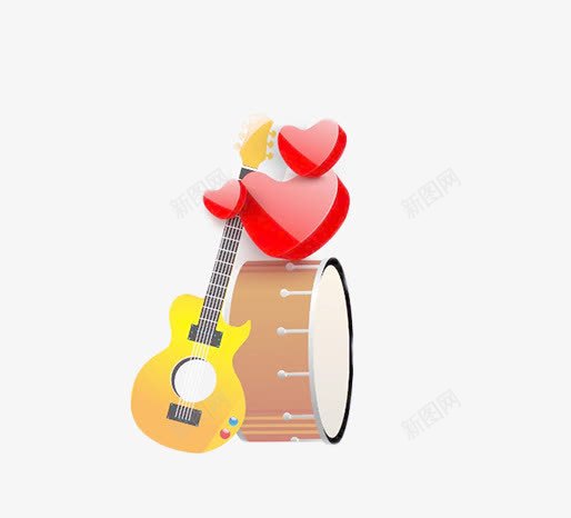音乐器材png免抠素材_88icon https://88icon.com 卡通手绘小提琴 爱心图片 艺术背景图片 装饰图片音乐器材