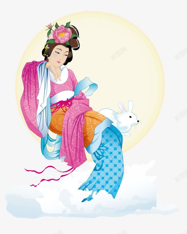 躺着的古典美女png免抠素材_88icon https://88icon.com 古代 古典 矢量素材 美女 躺着的古典美女 躺着的美女