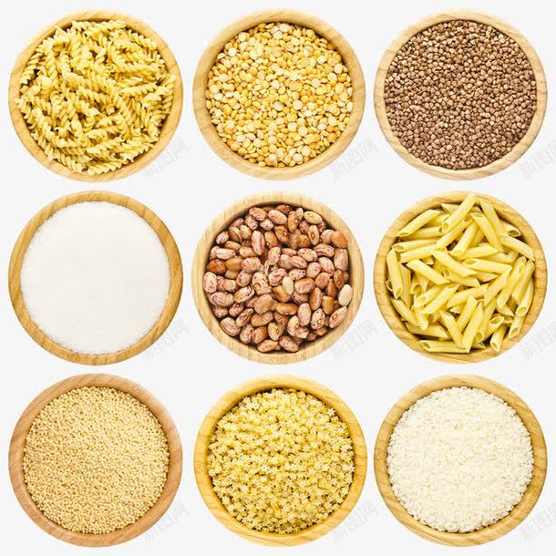 五谷杂粮png免抠素材_88icon https://88icon.com 木碗 粮食 面条 食物