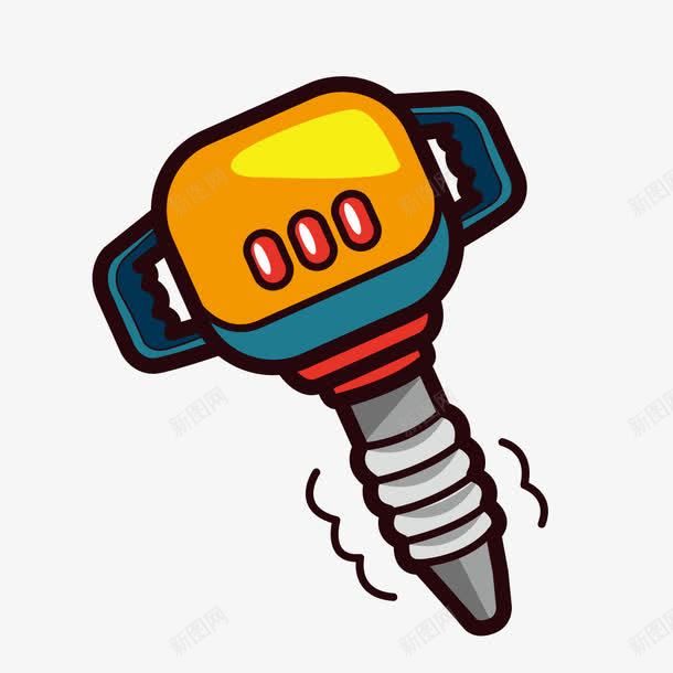 卡通电钻玩具png免抠素材_88icon https://88icon.com 卡通 卡通玩具 玩具 玩具卡通 电钻