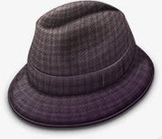 灰色简约男式帽子装饰素材