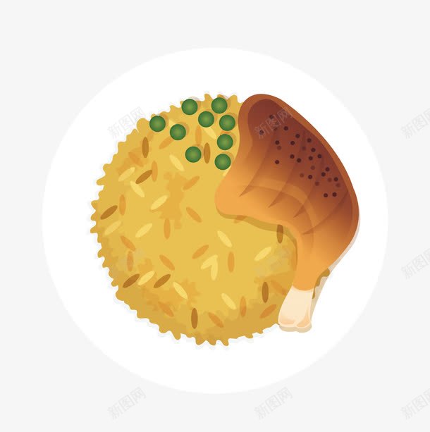 鸡腿炒米饭矢量图ai免抠素材_88icon https://88icon.com 椋熺墿 楦吙 绫抽 鐐掗 矢量图