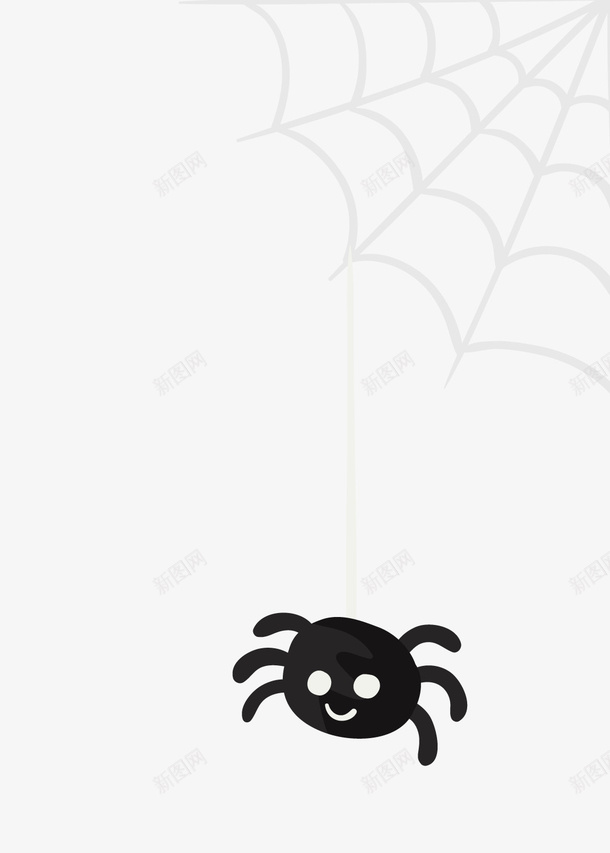 万圣节蜘蛛装饰png免抠素材_88icon https://88icon.com 万圣节装饰 卡通蜘蛛 背景装饰 蜘蛛网 黑色蜘蛛