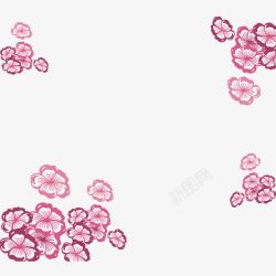 喜庆花朵背景装饰素材