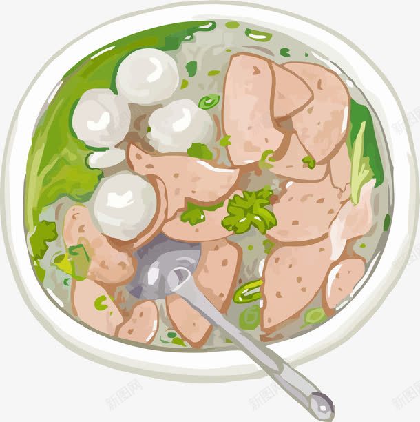 丸子肉片青菜汤png免抠素材_88icon https://88icon.com 丸子 免抠食物素材 美味 肉片 青菜 食物
