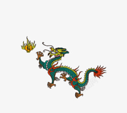 二月二龙抬头卡通装饰中国龙海报素材