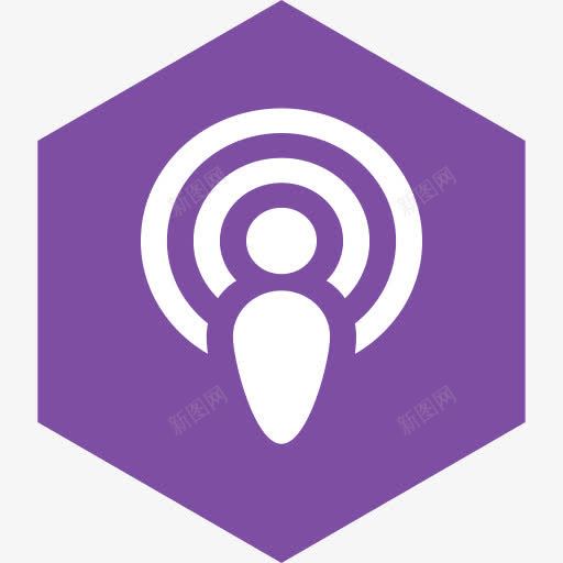 六角媒体播客社会Miu六边形扁png免抠素材_88icon https://88icon.com Hexagon media podcast social 六角 媒体 播客 社会