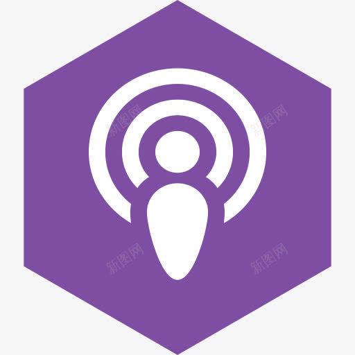 六角媒体播客社会Miu六边形扁png免抠素材_88icon https://88icon.com Hexagon media podcast social 六角 媒体 播客 社会