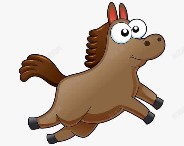卡通手绘可爱棕色小马png免抠素材_88icon https://88icon.com 卡通的马 可爱的小马 手绘的小马 棕色的马 矢量的动物