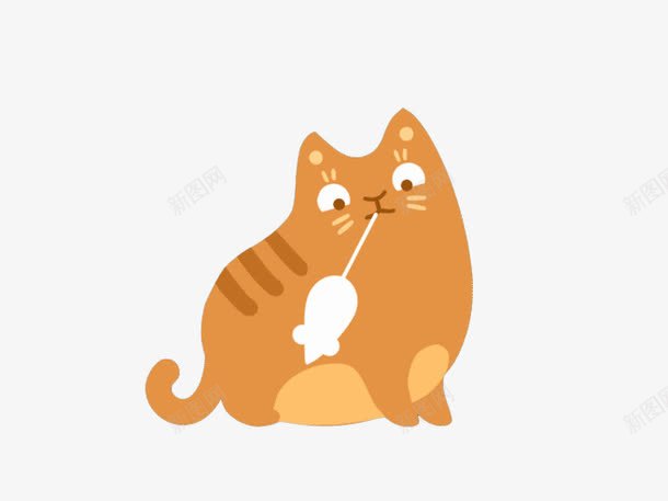 肺胖猫png免抠素材_88icon https://88icon.com 猫 肥胖 黄色