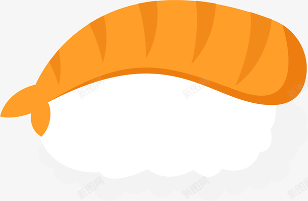 虾仁卡通寿司png免抠素材_88icon https://88icon.com 亚洲 卡通亚洲食物 卡通食物 矢量食物 虾仁寿司 虾仁插画 食物