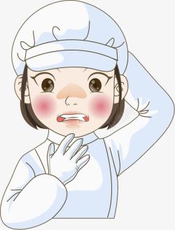 惊讶的女孩素材